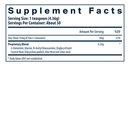 A picture of the supplement facts label