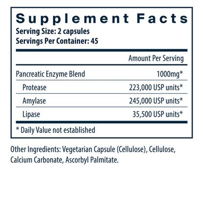 A picture of the supplement facts label.