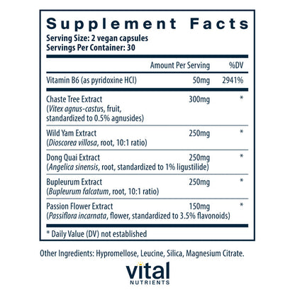 A picture of the supplement facts label.  