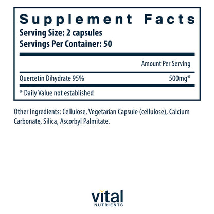 A picture of the supplement facts label.  