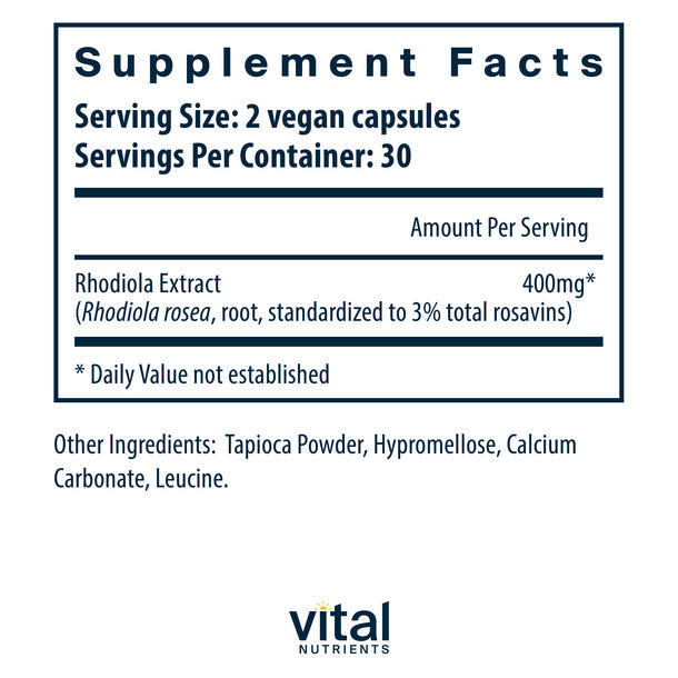 A picture of the supplement facts label.  