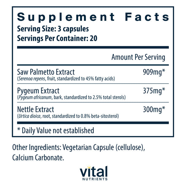 A picture of the supplement facts label.  