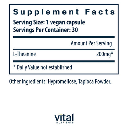 A picture of the supplement facts label.