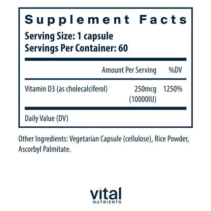 A picture of the supplement facts label