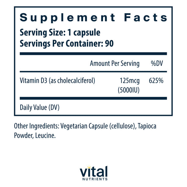 A picture of the supplement facts label.