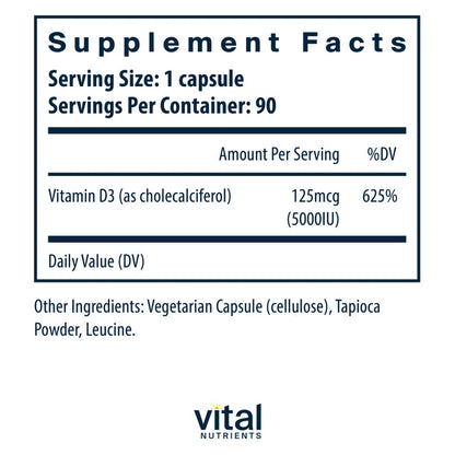 A picture of the supplement facts label.