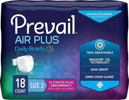 Prevail Air Plus Daily Brief-Ultimate Absorbency- Size 2 (PVBNG-013)
