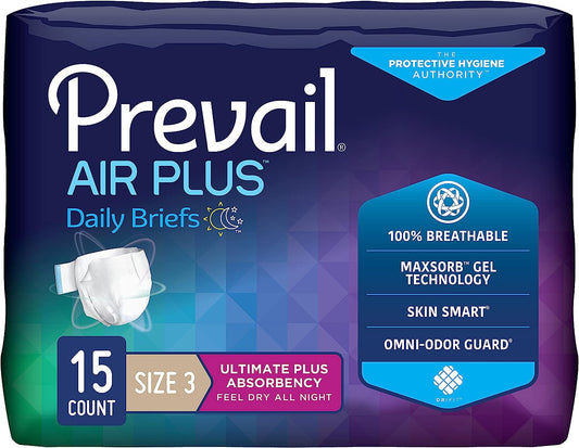 Prevail Air Plus Daily Brief-Ultimate Absorbency- Size 3 (PVBNG-014)