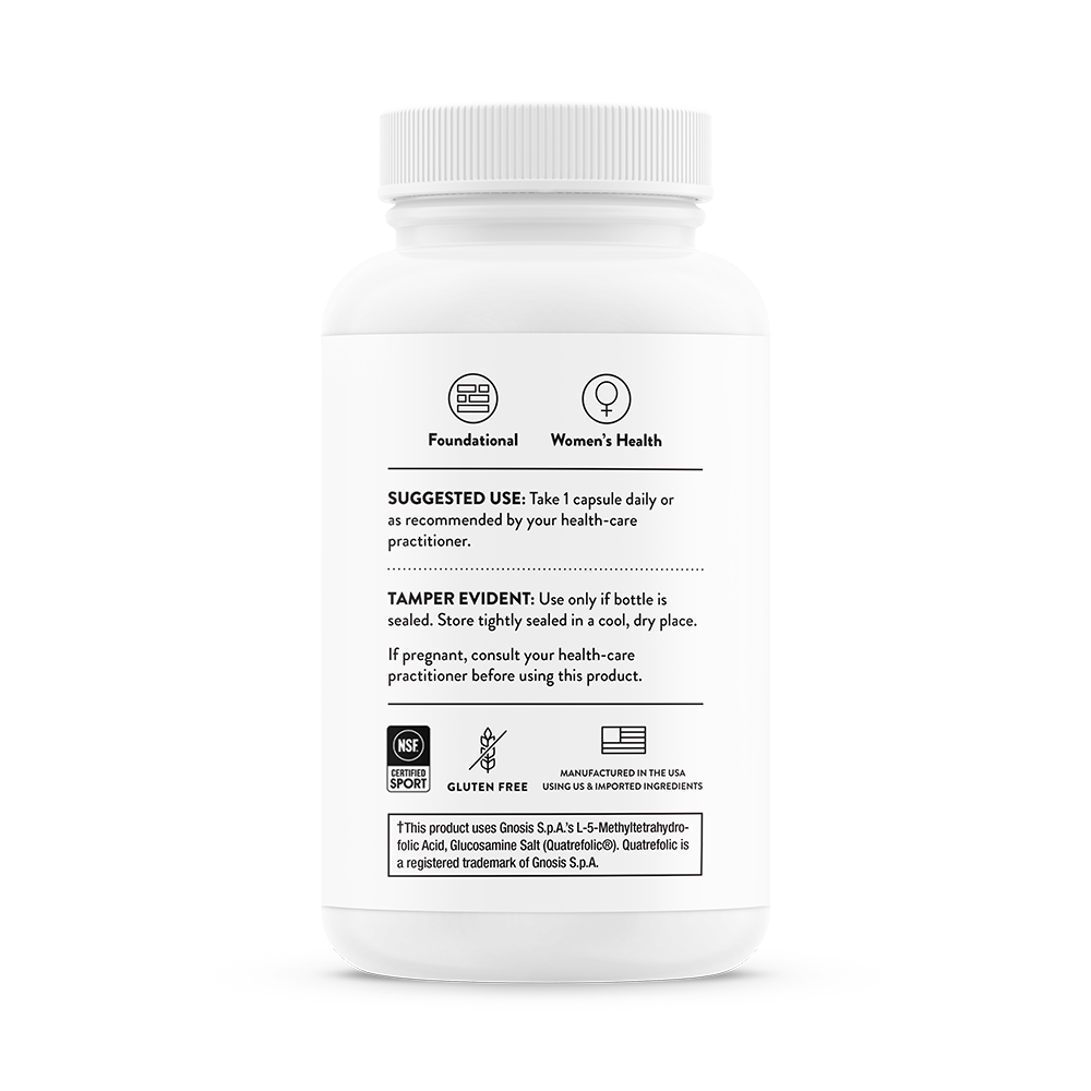 Suggested use for a bottle of Thorne B-Complex #6 dietary supplement