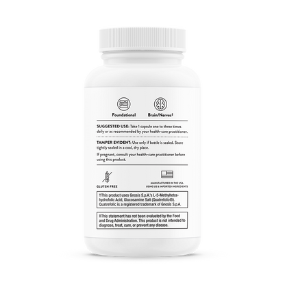 Suggested use for a bottle of Thorne B-Complex #12 dietary supplement 
