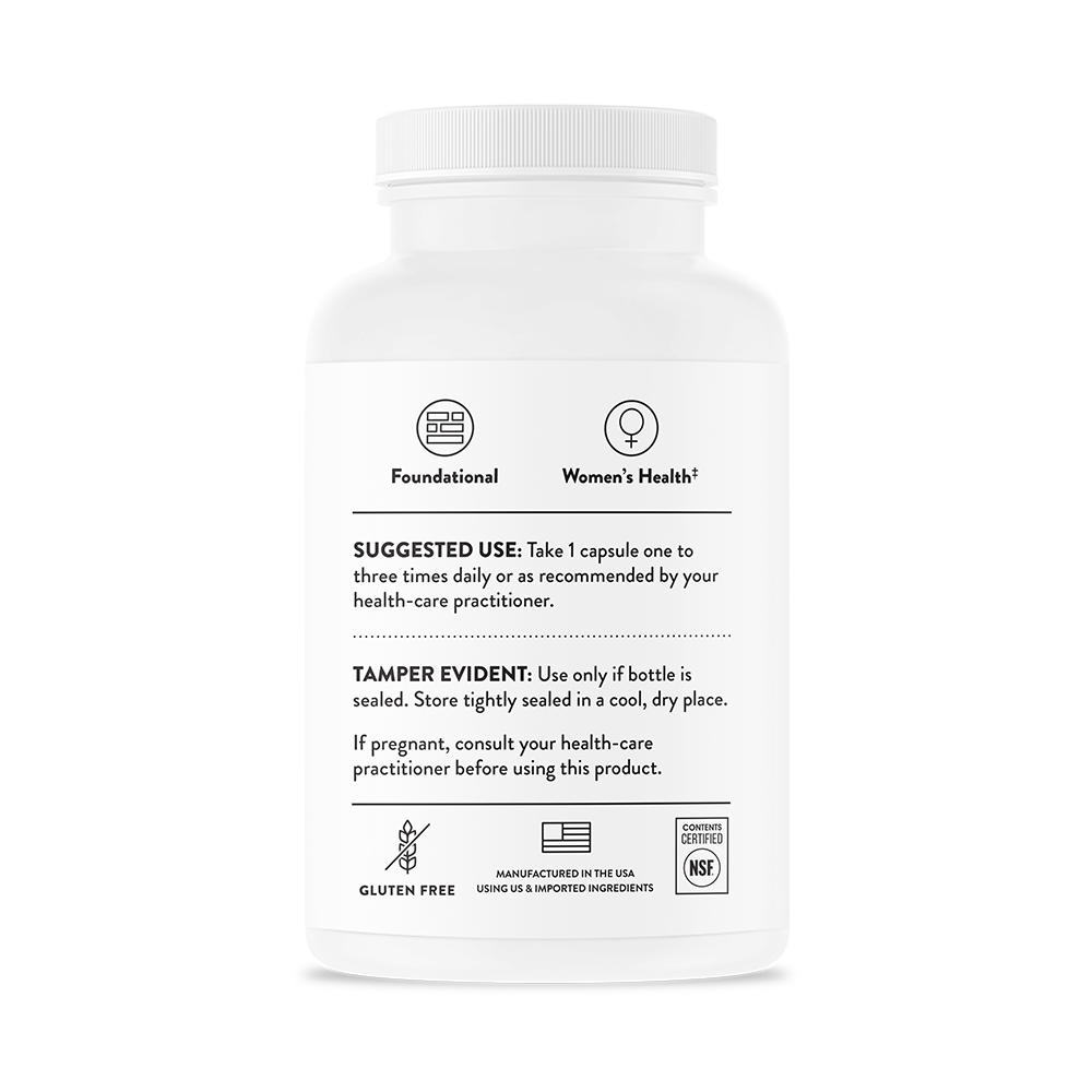 Suggested use for a bottle of Thorne Pyridoxal 5'-Phosphate dietary supplement