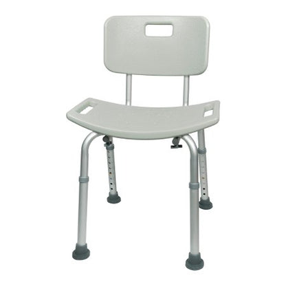 Bath Bench McKesson Without Arms Aluminum Frame Removable Backrest 19-1/4 Inch Seat Width 300 lbs. Weight Capacity (146-RTL12202KDR)