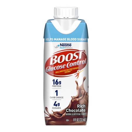 Boost Glucose Control® Rich Chocolate Flavor Liquid 8 oz. Carton (00043900116426)