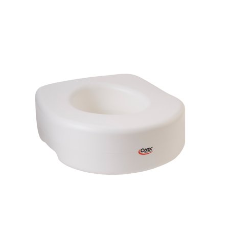 Raised Toilet Seat Carex® Economy 5-1/2 Inch Height White 300 lbs. Weight Capacity (FGB302C0 0000)