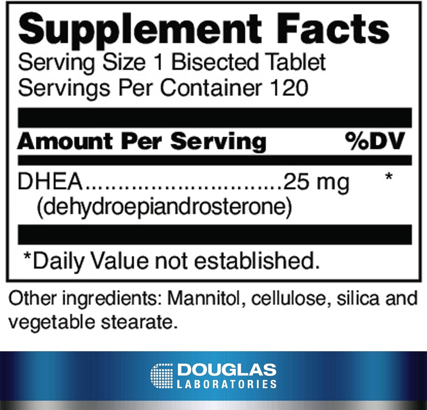 Douglas DHEA (25 mg.) (120 count, dissolvable)