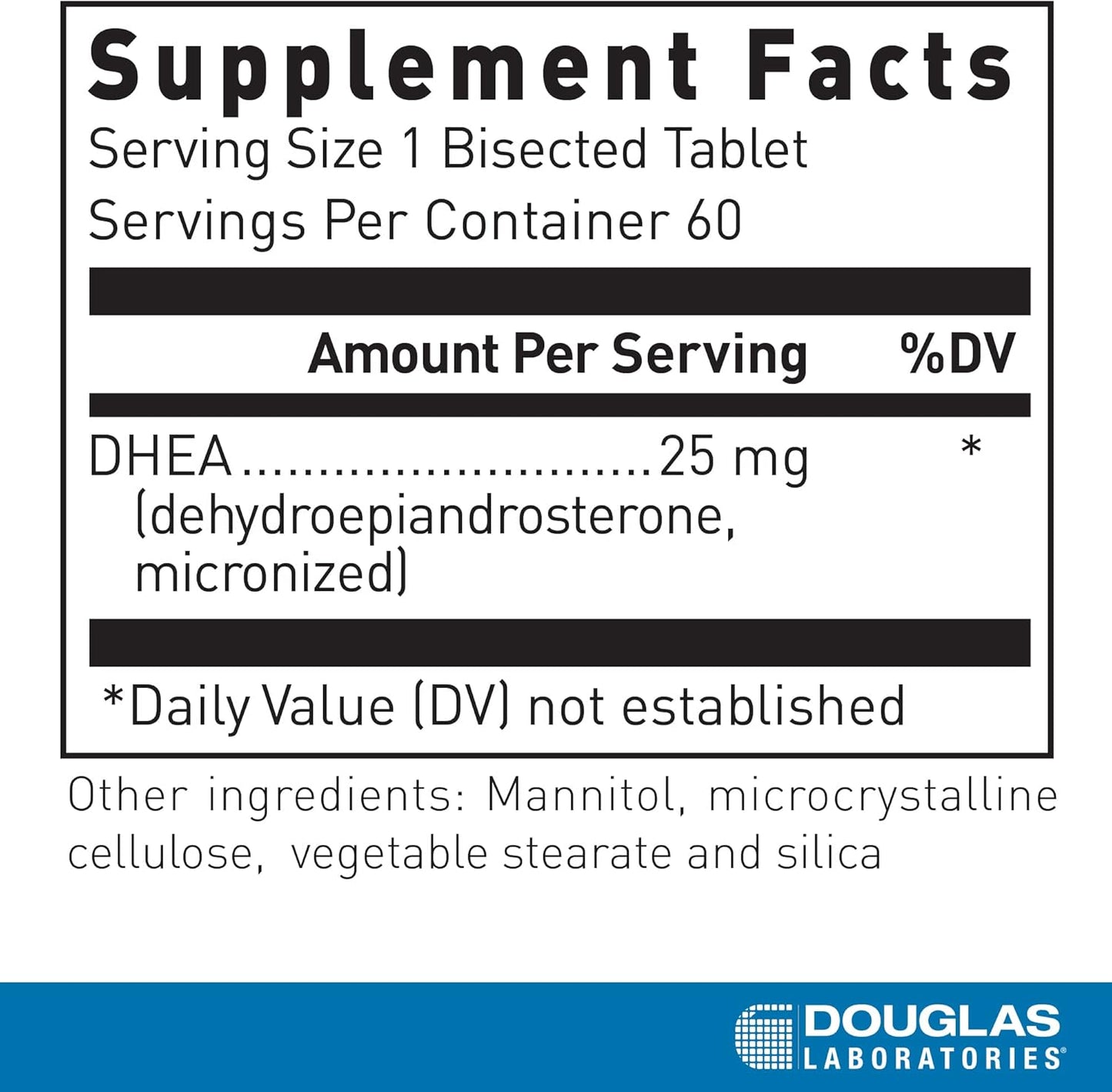 Douglas DHEA (25 mg.) (120 count, dissolvable)