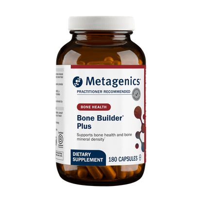 Metagenics Bone Builder Plus dietary supplement bottle on a white background
