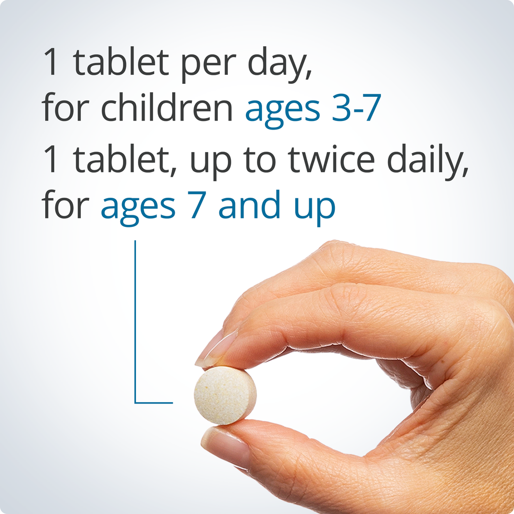 Directions for taking Metagenics Ultra Potent-C® Vitamin C Chewable
