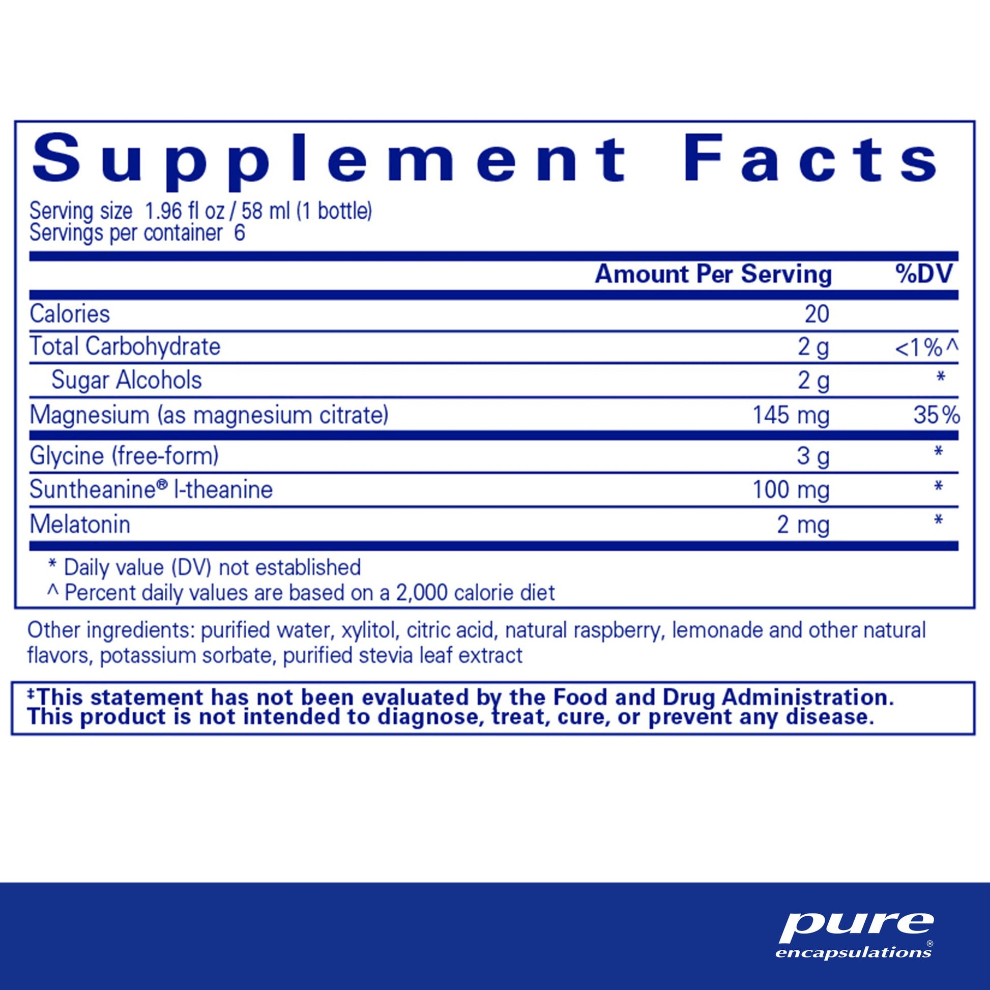 Supplement facts and ingredient information for bottle of Pure Encapsulations Silymarin dietary supplement 
