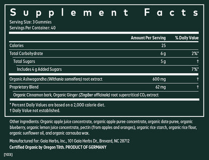 A list of supplement facts.  