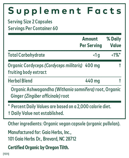 A list of supplement facts.  