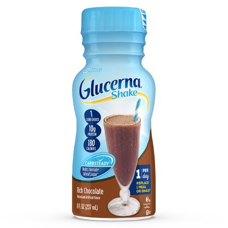 Glucerna® Original Shake Rich Chocolate Flavor Liquid 8 oz. Bottle (57804)
