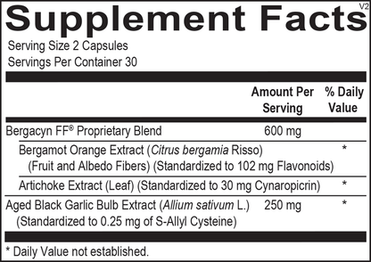 A picture of a label with supplement facts