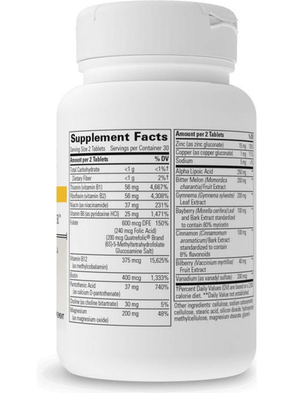 A list of supplement facts