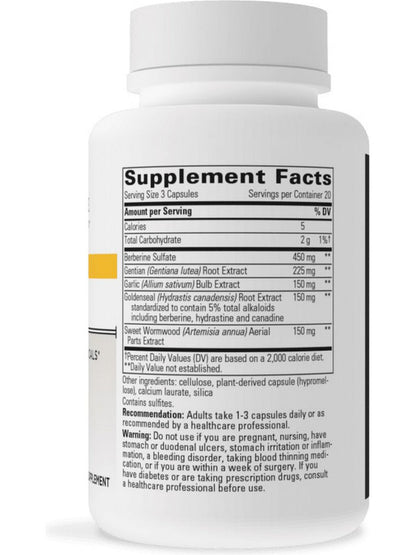 A list of supplement facts