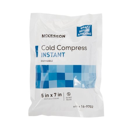 Instant Cold Pack McKesson General Purpose 5 X 7 Inch Plastic / Calcium Ammonium Nitrate / Water Disposable (16-9702)