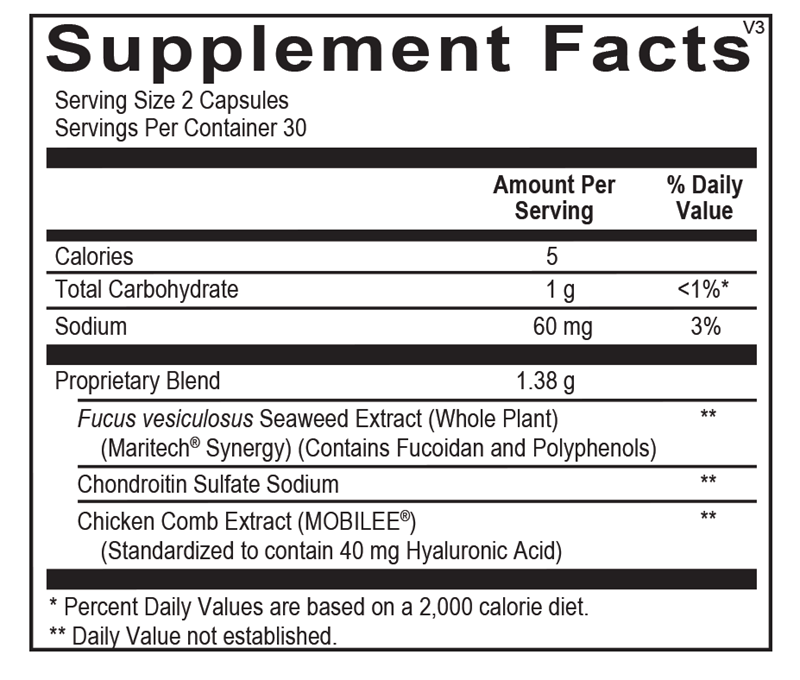 A picture of a label with supplement facts