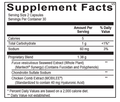 A picture of a label with supplement facts