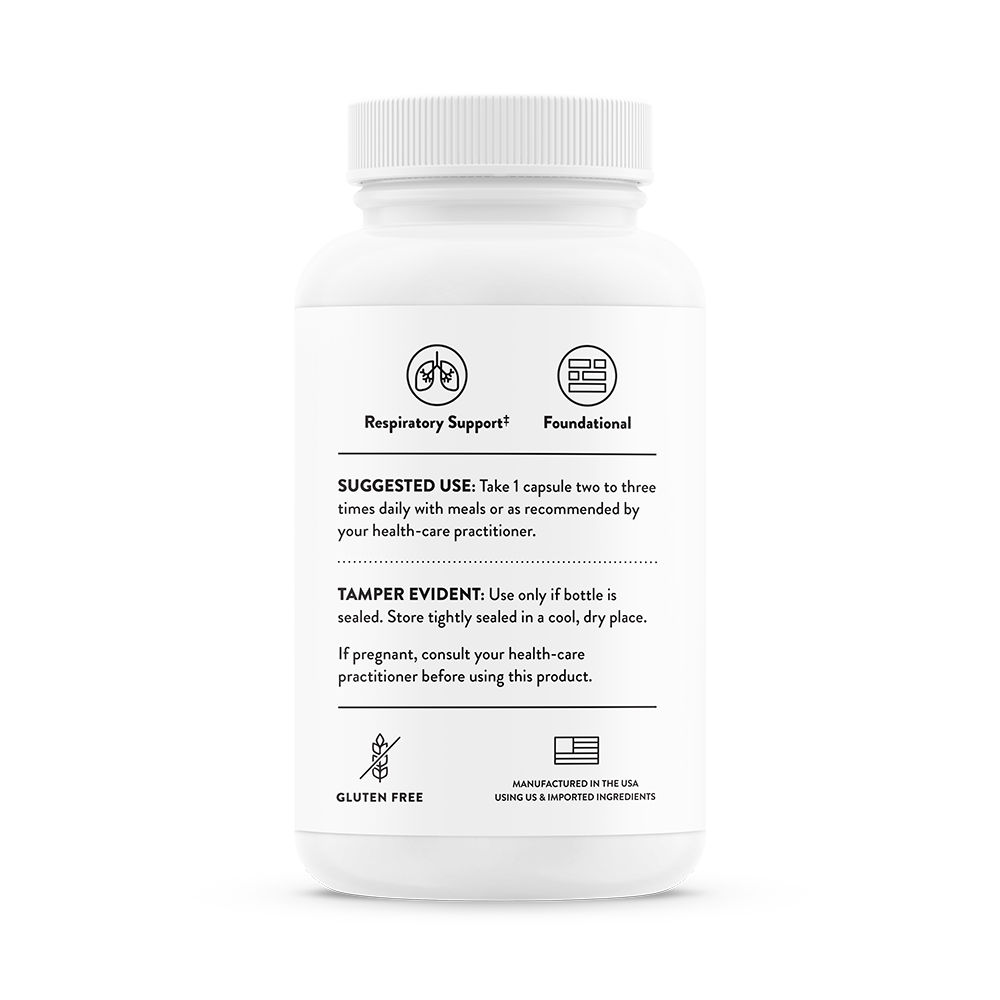 Suggested use for a bottle of Thorne Quercetin Phytosome 