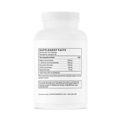 Supplement bottle with label on a white background