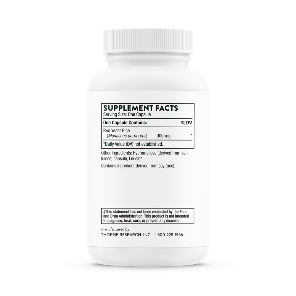 Supplement facts for a bottle of Thorne Choleast-900 dietary supplemen