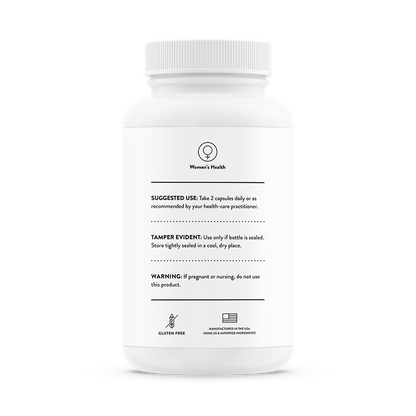 Suggested use for a bottle of Thorne Meta-Balance dietary supplement
