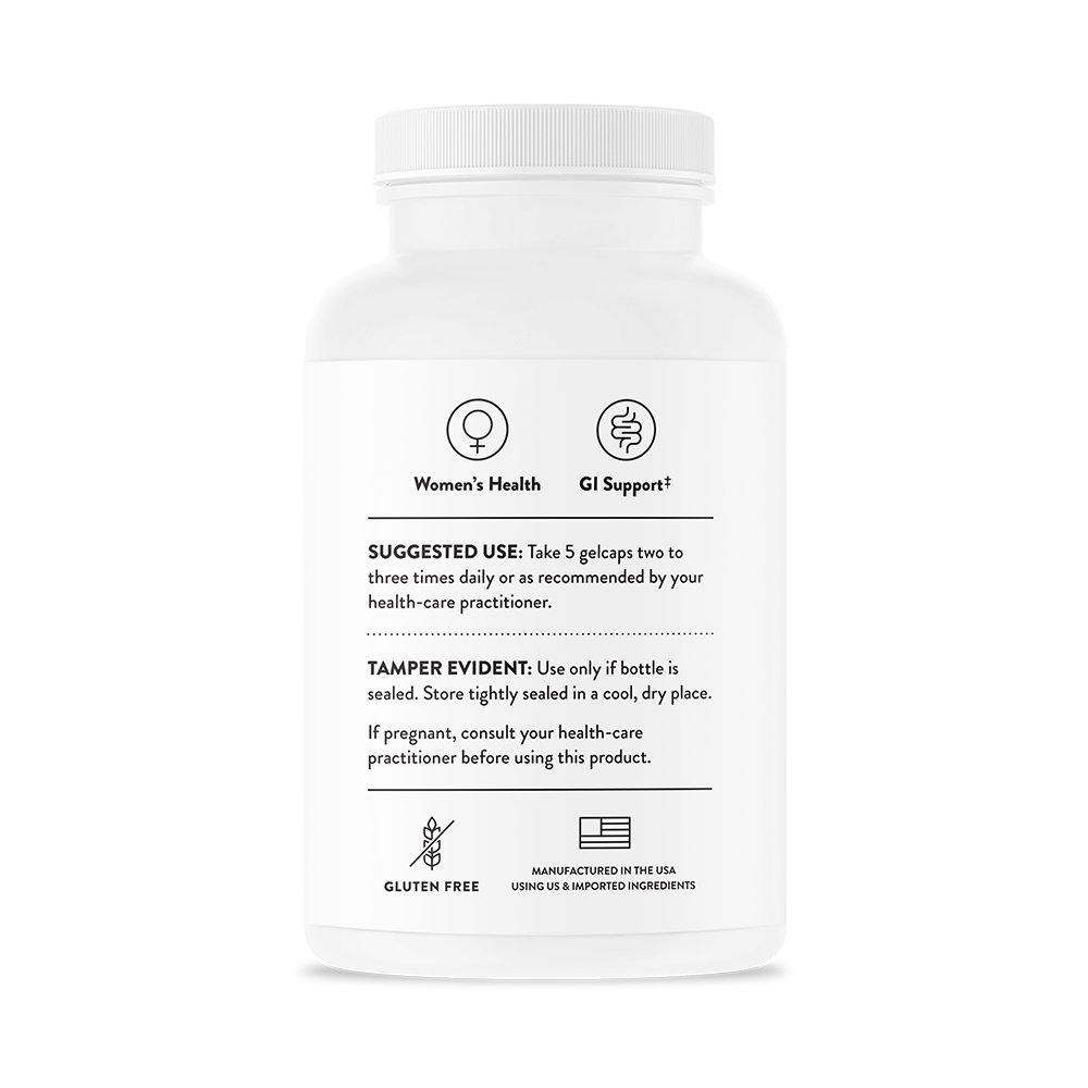 Suggested use for A bottle of Thorne Undecylenic Acid dietary supplement