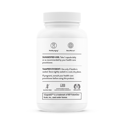 Suggested use for A bottle of Thorne Brain Factors dietary supplement