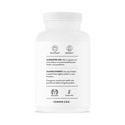 Suggested use for Thorne Metabolic Health dietary supplement 