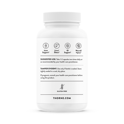 Suggested use for a bottle of Thorne Curcumin Phytosome 1000 mg dietary supplement