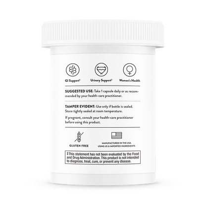 Suggested use information for container of Thorne Women's Daily Probiotic dietary supplement