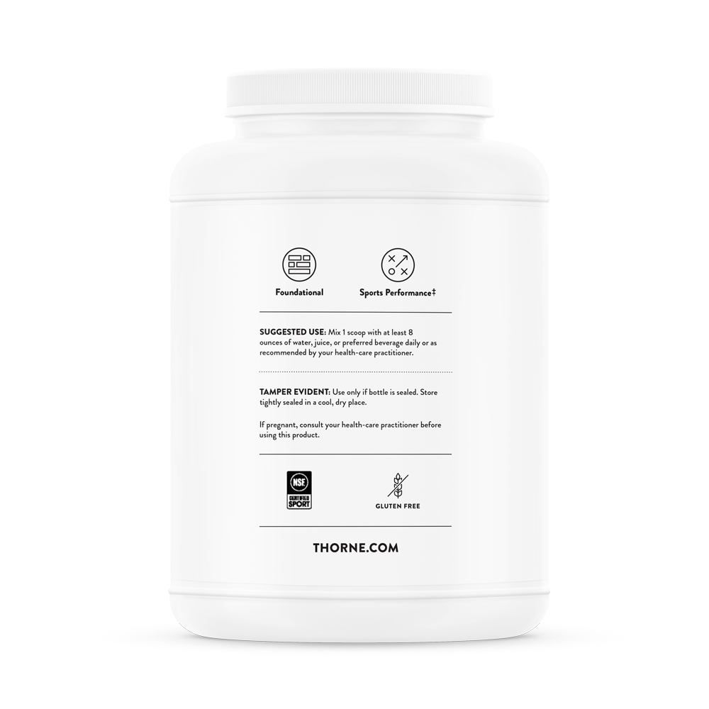 A white container with suggested use on the back.  