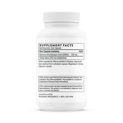 Thorne PharmaGABA-100 (SP652)