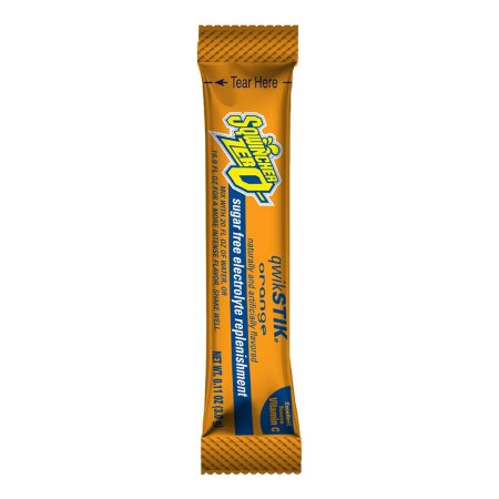 Oral Electrolyte Solution Sqwincher® Quik Stik® Zero Orange Flavor 0.11 oz. Electrolyte (159060100)