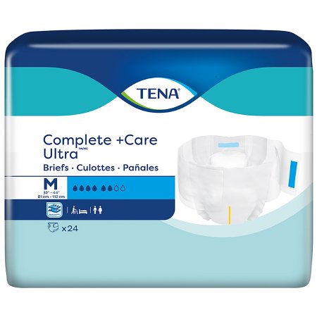 Unisex Adult Brief TENA® Complete + Care Ultra, Disposable-Moderate Absorbency (67460, 67470)