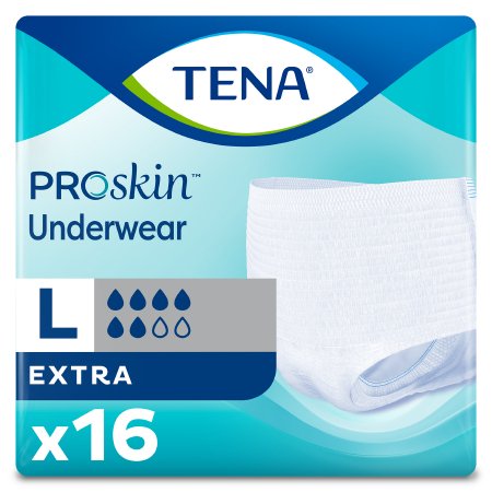 Unisex Adult Absorbent Underwear TENA® ProSkin™ Extra Protective Pull On with Tear Away Seams, Moderate Absorbency (72116, 72232, 72332, 72425)