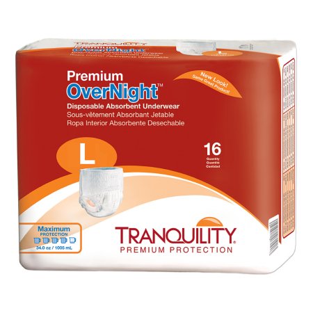 Unisex Adult Absorbent Underwear Tranquility® Premium OverNight™ Pull On with Tear Away Seams- Heavy Absorbency (2113, 2114, 2115, 2116, 2117, 2118)
