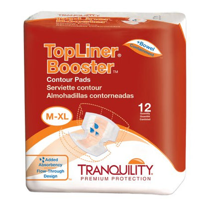Tranquilty Top Liner Booster with packaging on a white background.  Size M-XL