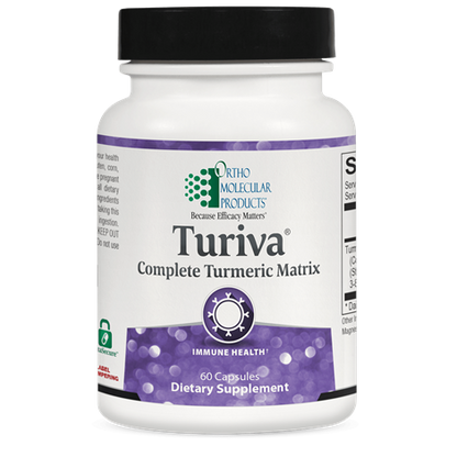 A picture of a bottle of Orthomolecular Products Turiva, 60 Capsules